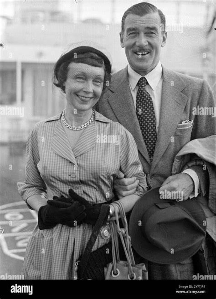 Walter Pidgeon as seen with Teresa Wright and Greer Garson in the 1942 film Mrs. Miniver