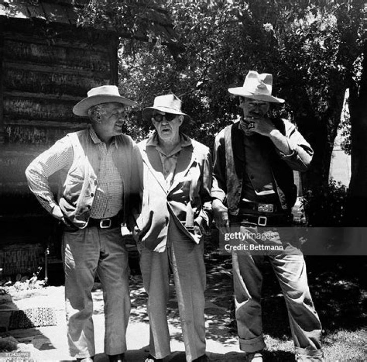 Ward Bond (Right) and John Wayne in 'Tall in the Saddle' (1944)