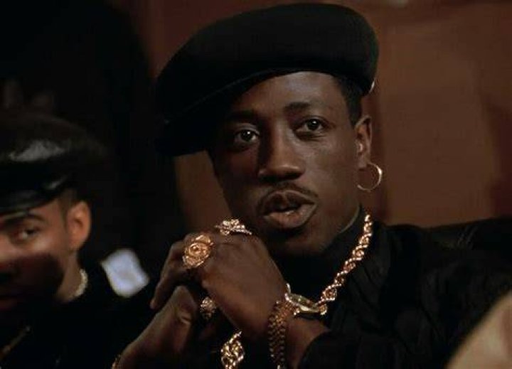 Wesley Snipes in Nino Brown like get up in 2017