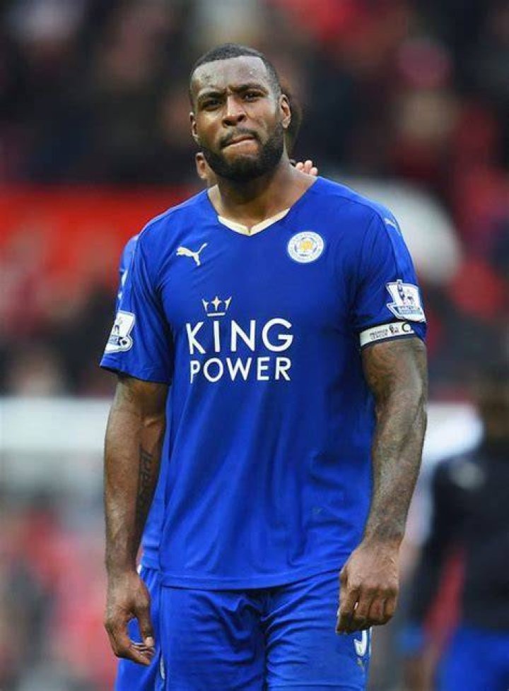 Westley Morgan after a match between Leicester City and Manchester United on May 1, 2016
