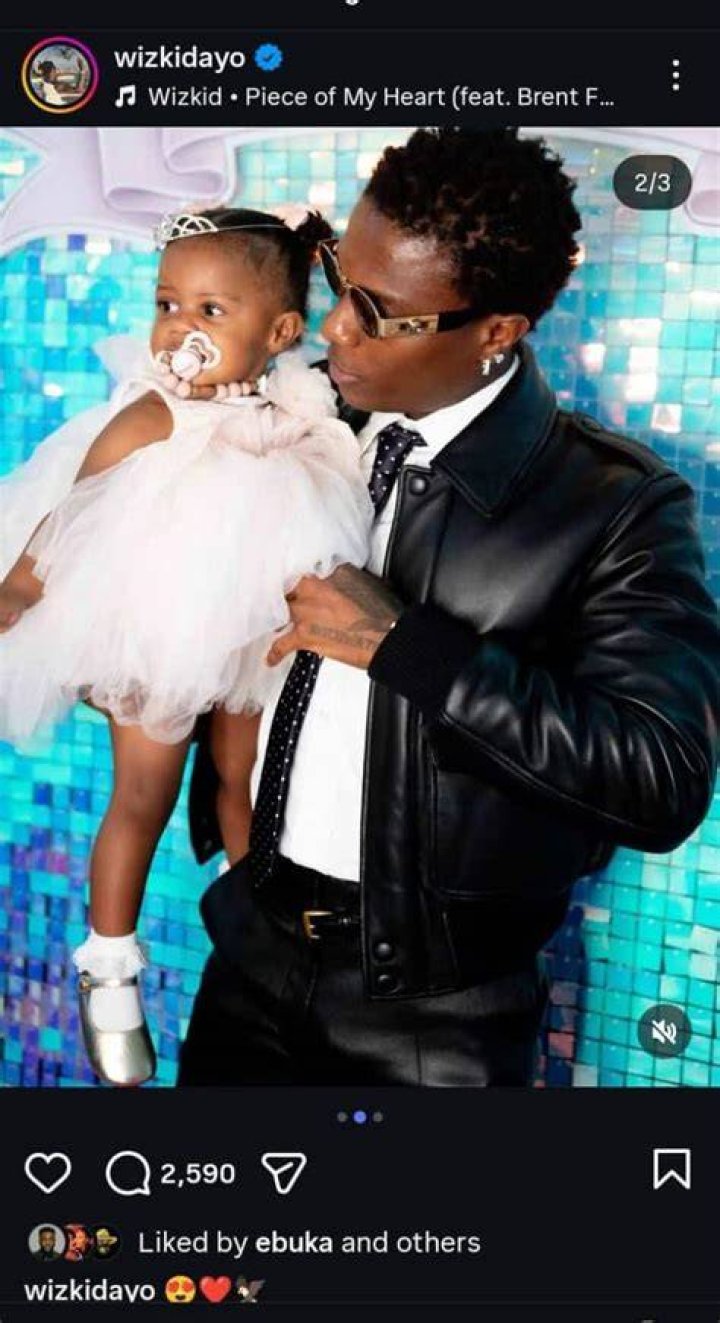 Wizkid in an Instagram post as seen in June 2015