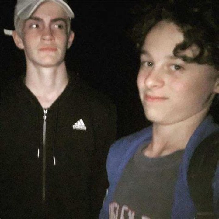 Wyatt Oleff and Logan Thompson in a selfie in July 2016