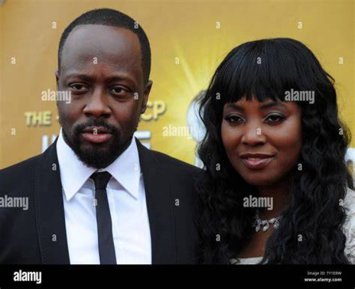 Wyclef Jean and Marie Claudinette at the Rookie USA fashion show during New York Fashion Week in February 2017