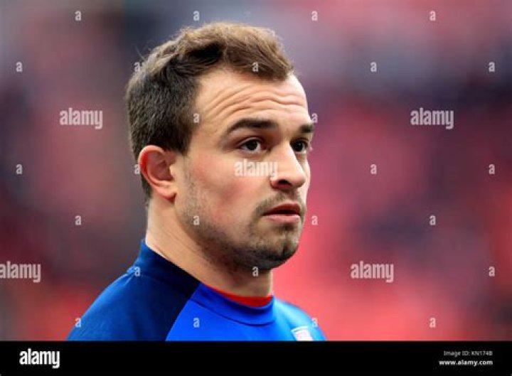 Xherdan Shaqiri during a press conference on June 10, 2016 in Lens, France