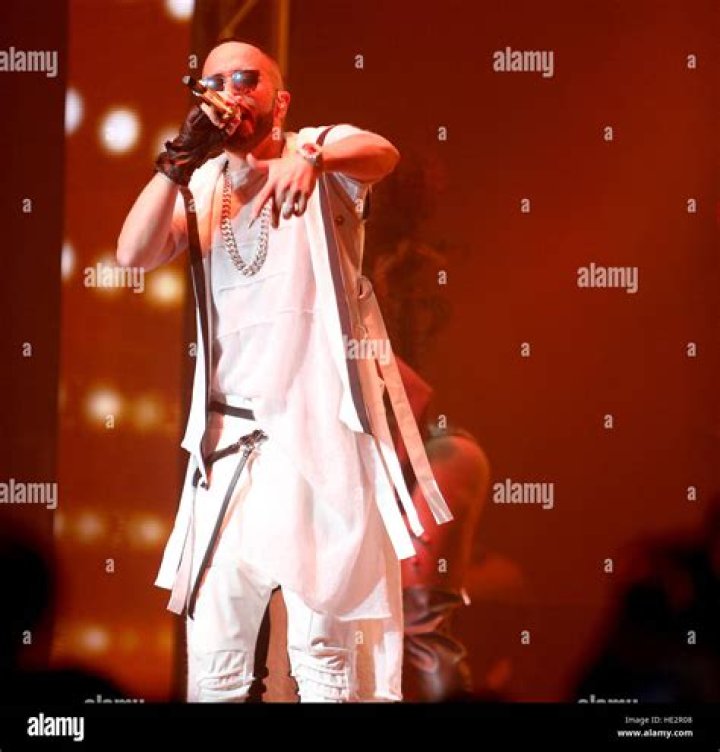 Yandel performing at a concert in 2008