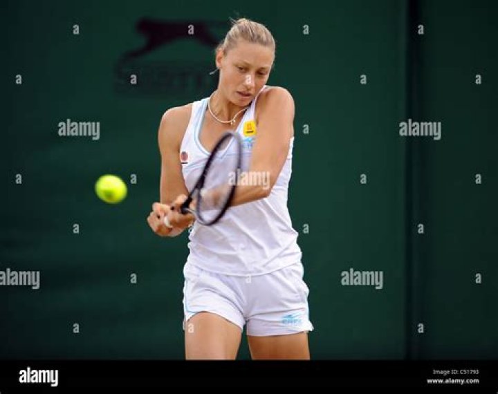 Yanina Wickmayer at the 2011 Fed Cup Semifinals against Czech Republic in Charleroi, Belgium on April 16, 2011