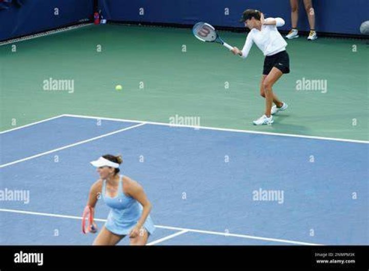Yaroslava Shvedova during a match against Venus Williams at Wimbledon on July 5, 2016 in London