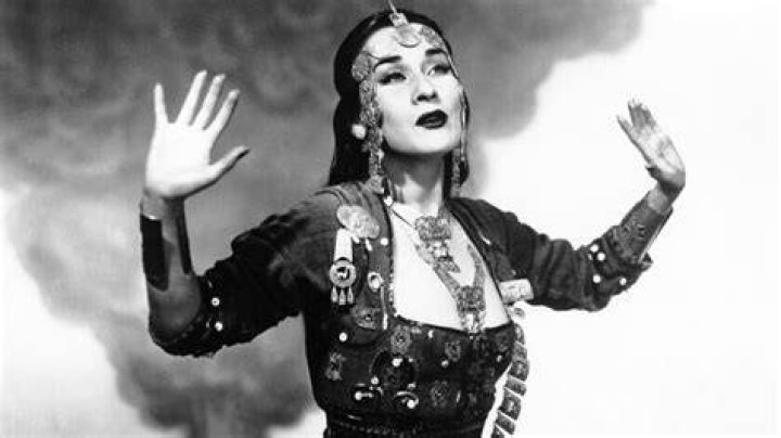 Yma Sumac as seen in Italy in 1954