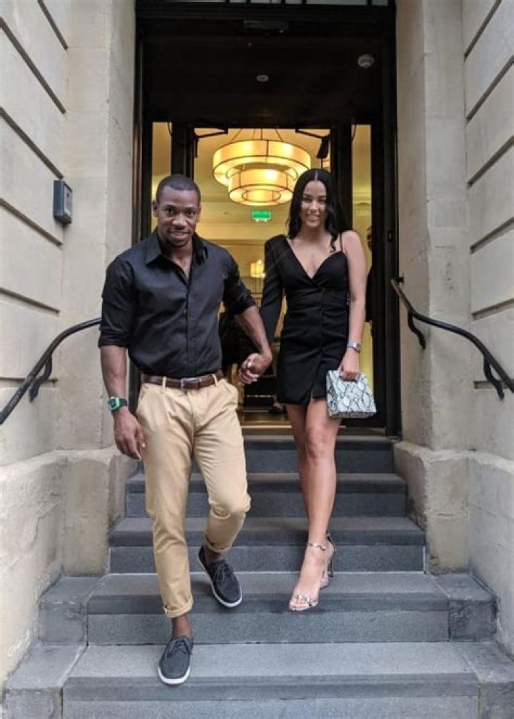 Yohan Blake and Laura Pearson, as seen in August 2019