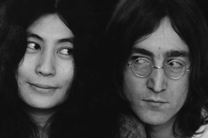 Yoko Ono and John Lennon as seen while posing for a picture in March 1969
