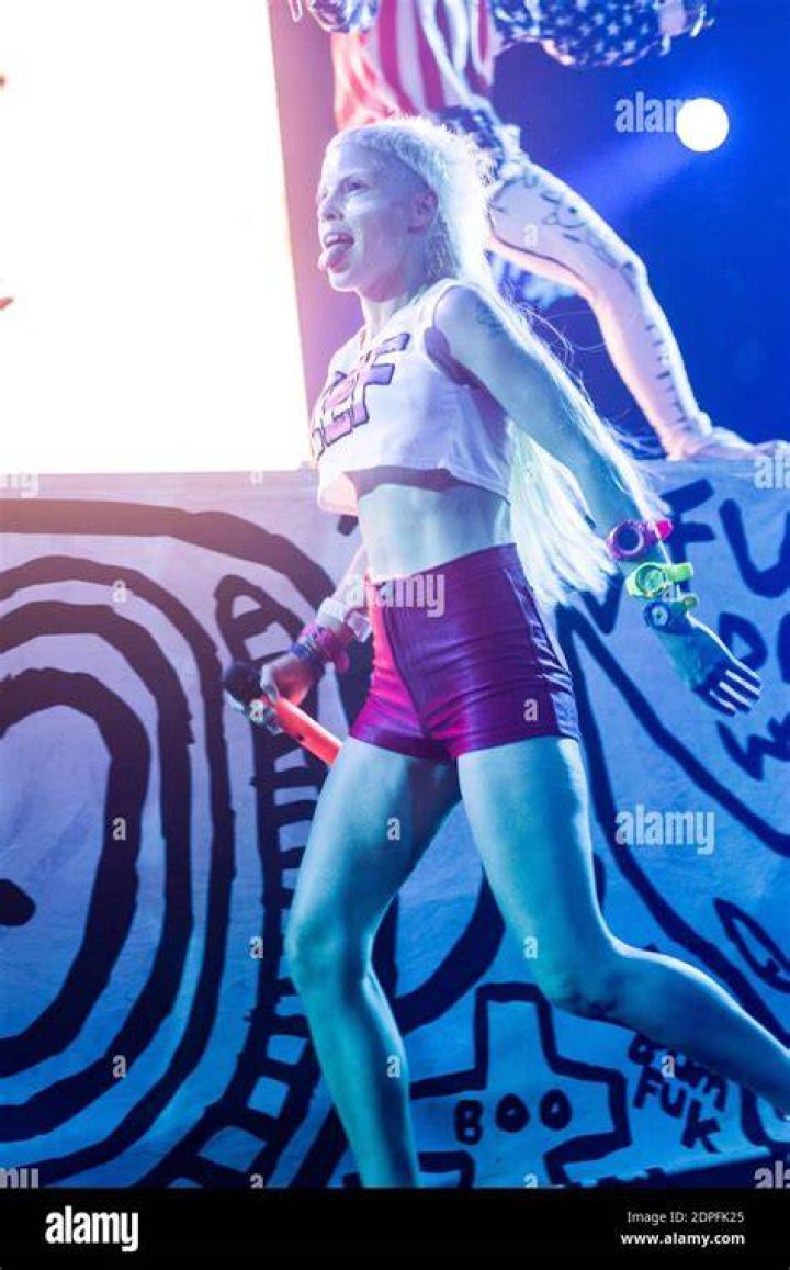 Yolandi Visser during a performance as seen October 2010