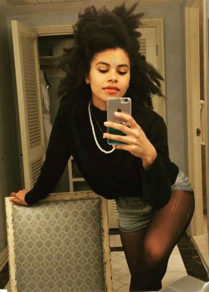 Zazie Beetz in a selfie in February 2015